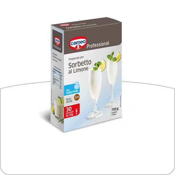 pulsante sorbetto al limone cameo professional
