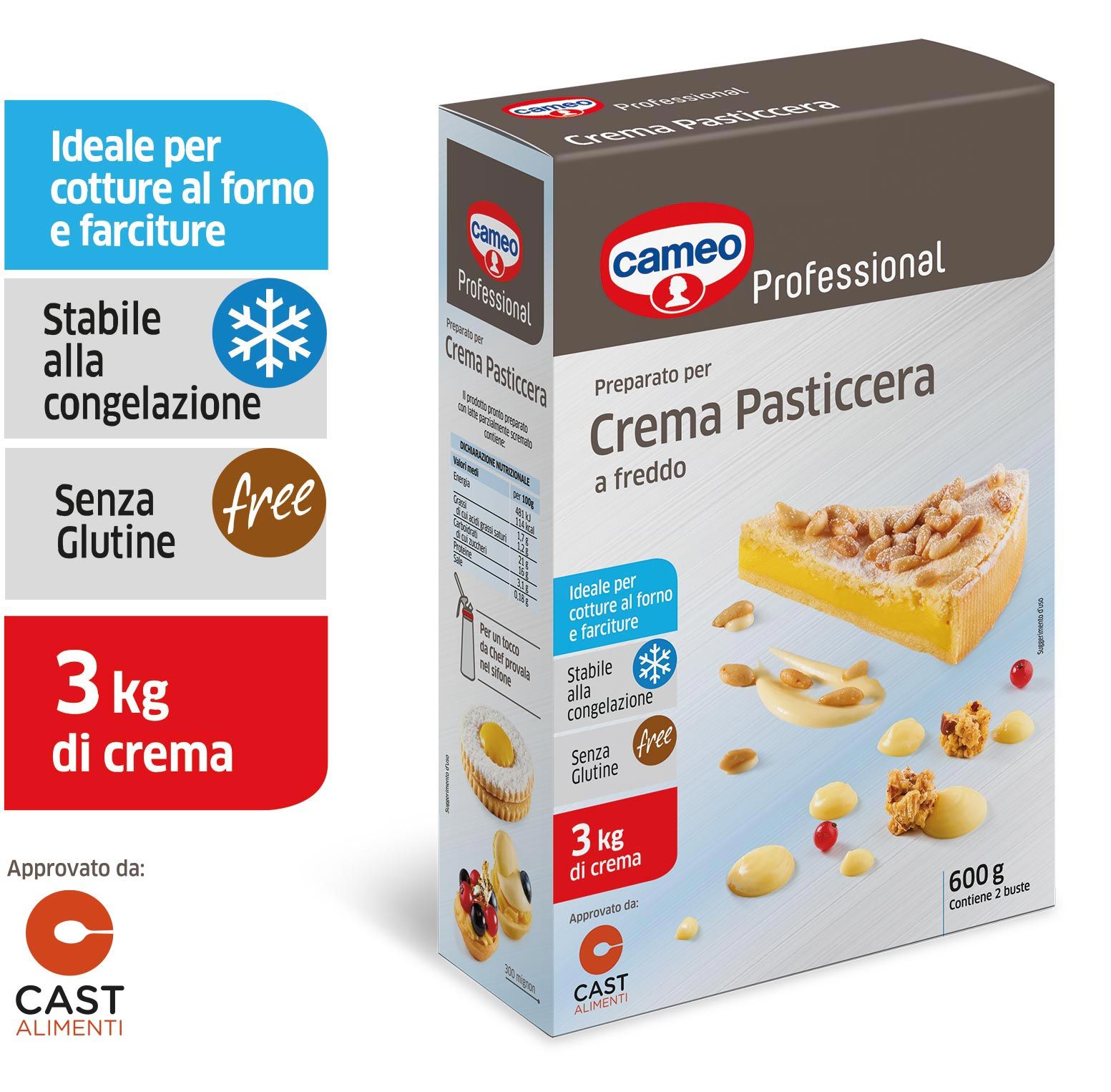 crema pasticcera cameo professional