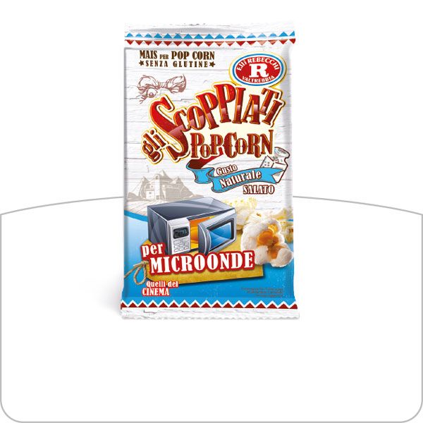 Pop corn Gli Scoppiati gusto naturale - mais per popcorn in microonde in busta