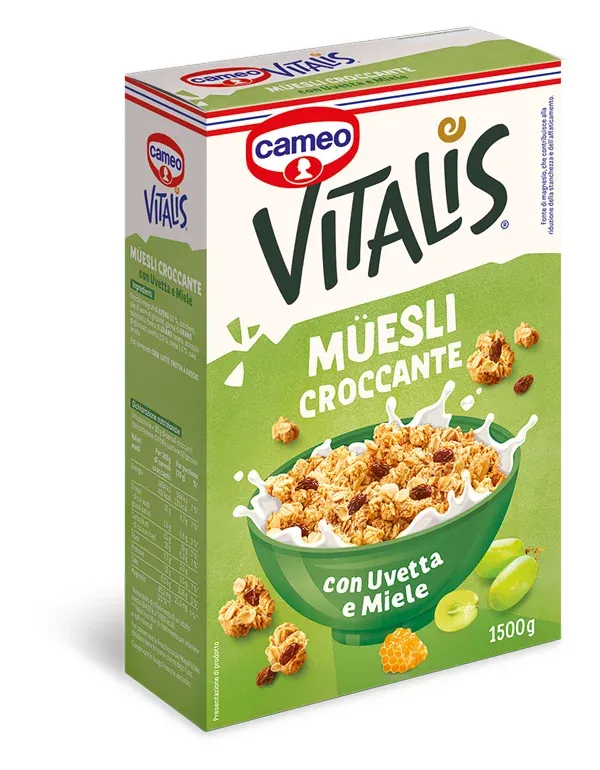 MÜESLI CON UVETTA E MIELE