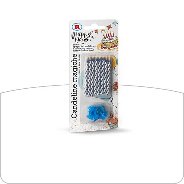 Candeline magiche azzurre