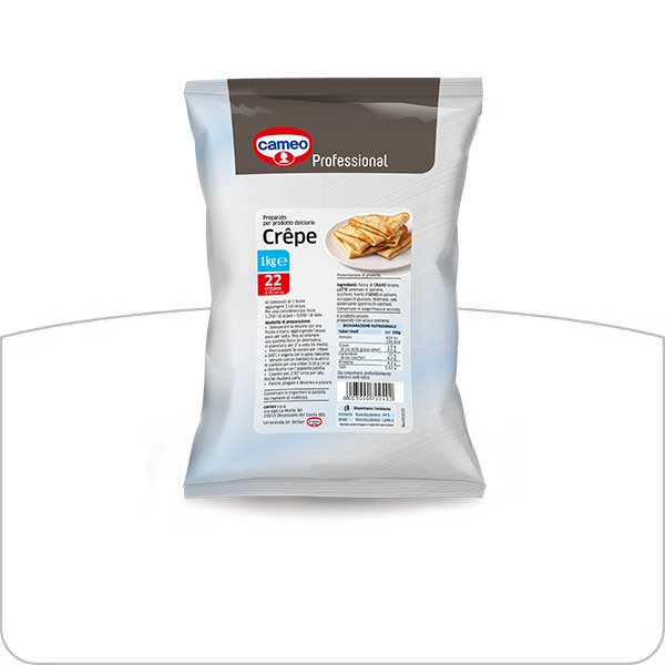 pulsante preparato per crepes in busta cameo professional