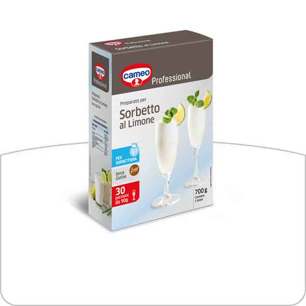 pulsante sorbetto al limone cameo professional