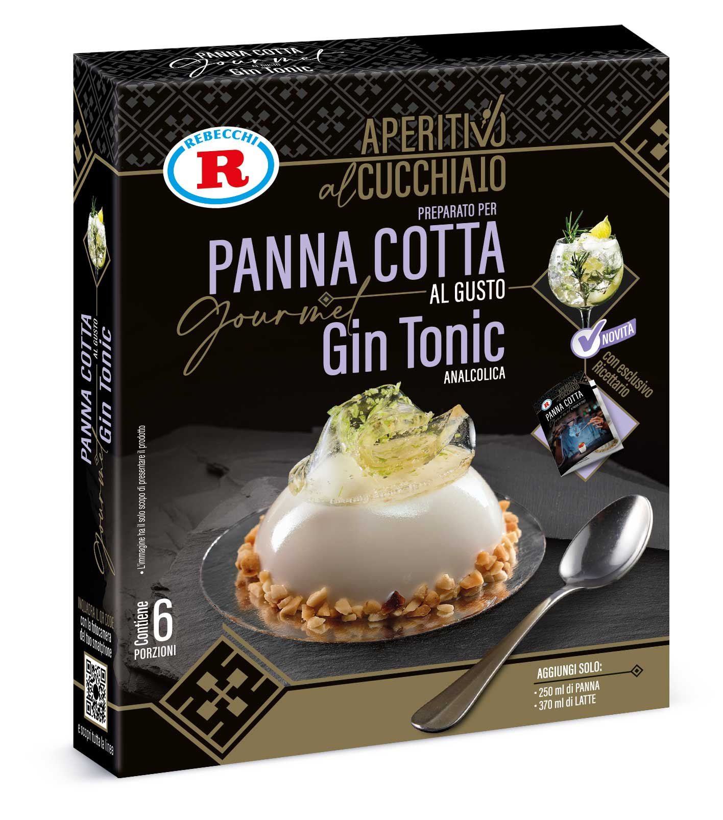 PANNA COTTA AL GUSTO GIN TONIC Rebecchi