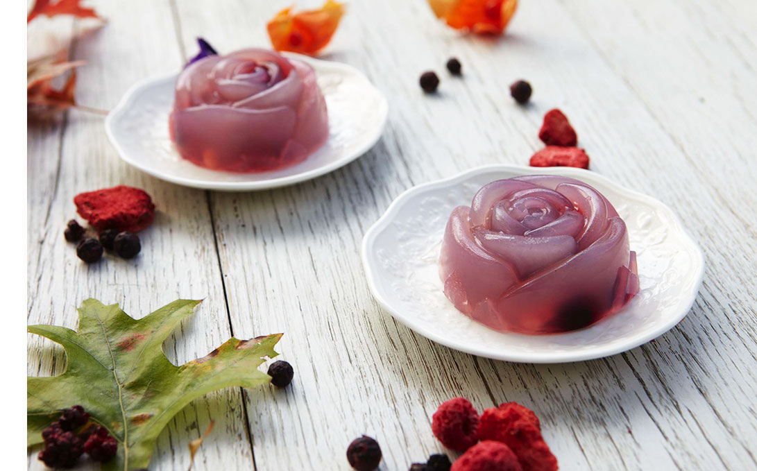 aspic con frutti rossi
